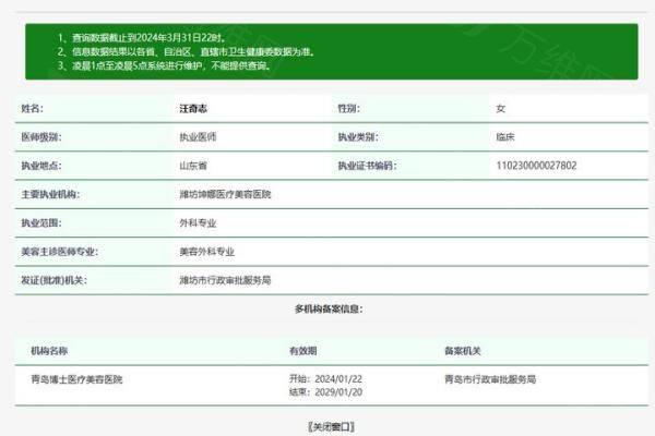 潍坊坤娜医疗美容医院汪奇志医生www.zgszw.com