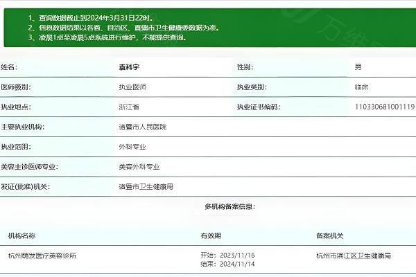 诸暨市人民医院整形外科袁科宇医生www.zgszw.com
