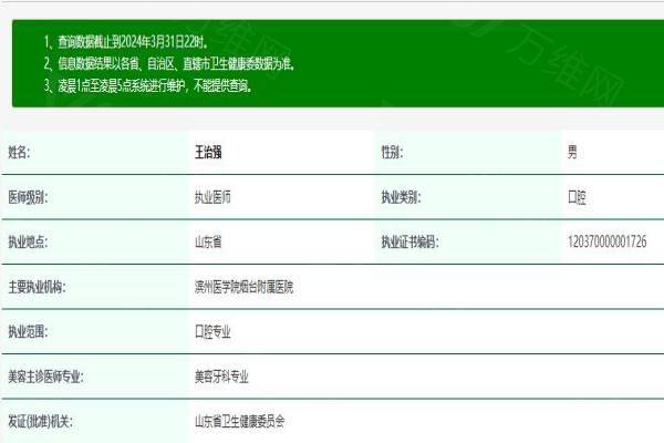 滨州医学院烟台附属医院王治强医生www.zgszw.com