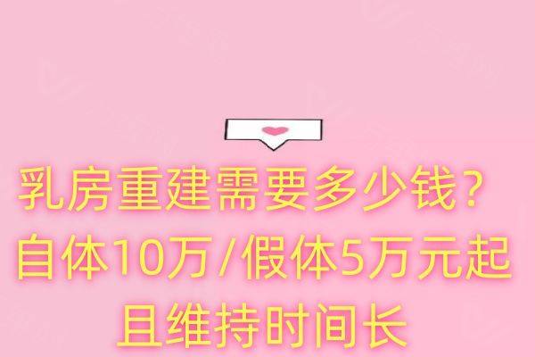 乳房重建需要多少钱？www.ggbyusr.cn