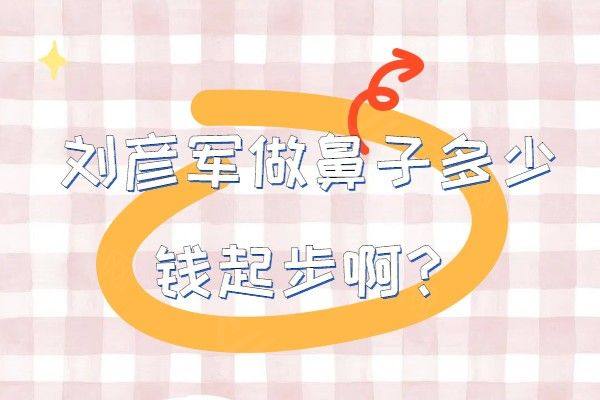 刘彦军做鼻子多少钱起步啊www.zgszw.com