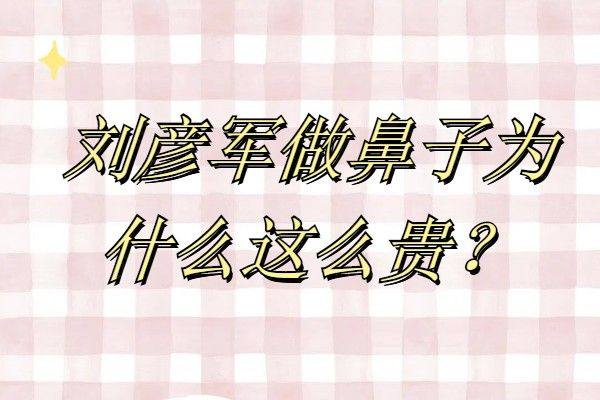 刘彦军做鼻子多少钱起步啊www.zgszw.com