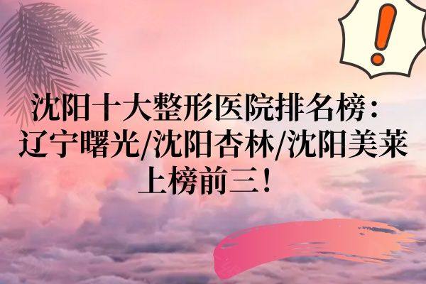 沈阳十大整形医院排名榜www.zgszw.com